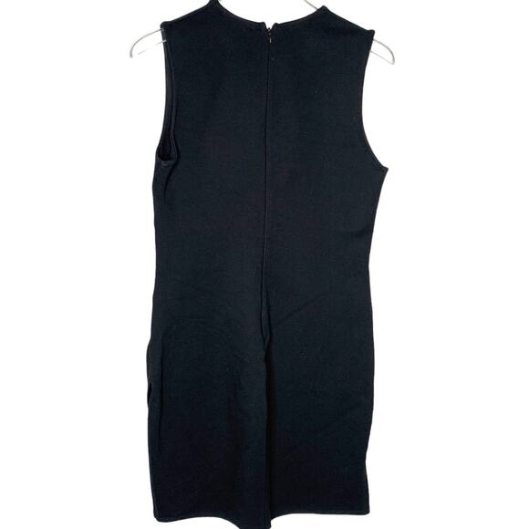 Lulus L Womens Cocktail Hour Black Sleeveless Tulip Mini Dress - Picture 3 of 11